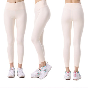 Lady High Sports Seamless Athletic <b>Leggings</b> Set <b>Women</b> Fitness Workout Gym Ribbed Activewear Long Sleeve Yoga Spandex/Polyester - Product Image 3