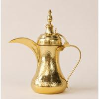 Dallah arabe traditionnelle en acier inoxydable, faite à la main, moderne, pour café du Moyen-Orient, théière écologique, bouilloire à café Majlis pour la maison