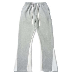 Pantalones Deportivos Casuales para Hombre, de Alta Calidad, Corte Acampanado, Cintura Elástica con Cordón, Tela Suave, Transpirable, Tacto Liso, Sin Bolsillos - Product Image 1