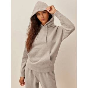 Conjunto Deportivo de Otoño Invierno Y2k para Mujer, Conjunto de Sudadera Corta con Capucha de Manga Larga y Pantalones Deportivos de Felpa de Algodón - Product Image 5