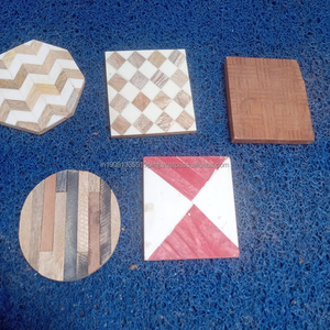 Posavasos con incrustaciones de resina o hueso MDF de último diseño recién llegado al por mayor, posavasos de tamaño personalizado para tazas de café, posavasos de mesa - Product Image 4