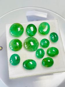 Émeraude naturelle zambienne ovale taille cabochon 39,22 carats certifiée IGI, couleur verte attrayante, qualité de lustre raffinée, pierre précieuse pour collectionneur - Product Image 6