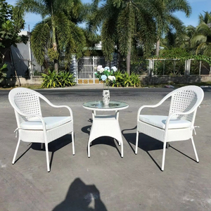 PRCF-091 Commercial <b>Poly</b> <b>Rattan</b> Coffee Set for Hotel Resort Outdoor - Product Image 1