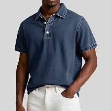 Polo de Algodón Piqué de Alta Calidad para Hombre, con Logotipo Personalizado, Cuello con Ribete, Polo de Golf de Alto Rendimiento, Fabricante OEM - Product Image 2