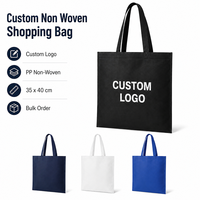 Bolsa de Compras Reutilizable de Polipropileno No Tejido con Logotipo Personalizado para Eventos Promocionales, Ferias Comerciales y Regalos
