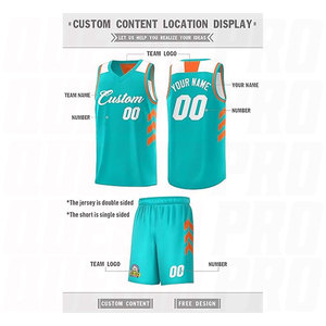 ชุดยูนิฟอร์มบาสเก็ตบอลแบบสั่งทำพิเศษ OEM ออกแบบสีได้ตามต้องการ ชุดยูนิฟอร์มบาสเก็ตบอลแบบกลับด้านได้ ชุดกีฬาซับลิเมชั่นสำหรับทีม - Product Image 4