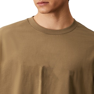 Camiseta de lujo de gran tamaño para hombre 100% algodón 200 Gms Heavyweight Drop Shoulder Boxy Style alta calidad 200 Gms Heavyweight T-Shirt - Product Image 3