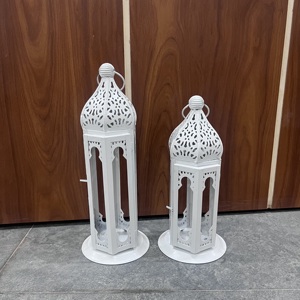 <b>Moroccan</b> Iron Decorative <b>Lantern</b> for Christmas Home Decor - Product Image 4