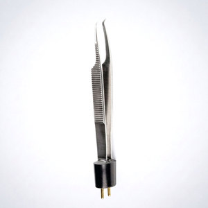 Pinces bipolaires McPherson angulées non isolées 10,2 cm avec pointe de 0,5 mm, instrument chirurgical de style McPherson isolé - Product Image 5