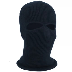Cagoule en tricot vert pour le ski, masque facial, bonnet d'hiver et d'été avec cordon de serrage pour le sport – Vente en gros - Product Image 2