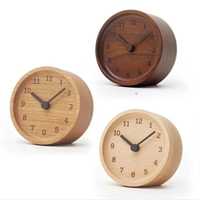 Horloge de bureau classique en laiton, forme rectangulaire, chiffres romains, poignée supérieure, élégante, vintage, pour bureau et maison