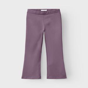 Pantalones de punto acampanados para niñas, estilo arctico, suaves, cálidos, con cintura elástica y bolsillos traseros con parche, ideales para la escuela. - Product Image 1