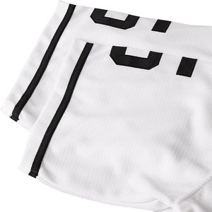 Maillots de baseball pour hommes personnalisés en maille 100% polyester, entièrement boutonnés, à manches courtes, avec broderie - Product Image 3