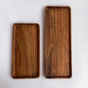 Plateau de service rectangulaire en bois de saule massif, design minimaliste, poli, durable, pour la salle à manger, style artisanal - Product Image 6