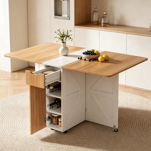 Mango Wood Round Dining <b>Table</b> Handcrafted Wholesale | Aqdus Saleem - Product Image 3
