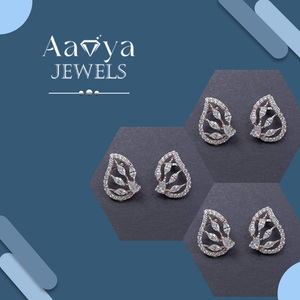Pendientes de Diamantes Cultivados en Laboratorio de Oro Sólido de 14K, Certificados por HRD, Diseño de Lujo, Compre Directamente del Proveedor Indio a Precio de Mayoreo - Product Image 4