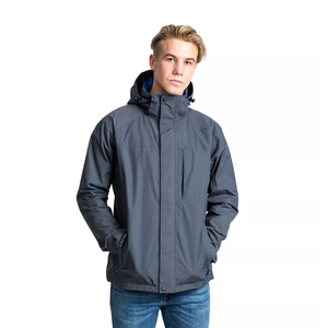 Veste et pantalon imperméables en polyester coupe-vent avec coutures thermosoudées pour activités de plein air, personnalisables avec logo OEM, fourniture directe usine - Product Image 1