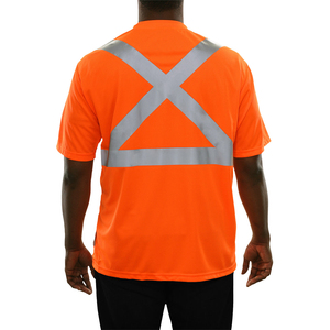 Camiseta de Seguridad Reflectante de Alta Visibilidad, Transpirable, Personalizada, de Poliéster/Algodón, Unisex, para Trabajo de Construcción, Resistente al Calor, de Clush Industries - Product Image 3