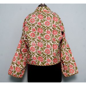 เสื้อแจ็คเก็ตผ้าฝ้ายพิมพ์ลายสวยงามสำหรับฤดูหนาว แขนยาว แฟชั่นฤดูหนาว เสื้อแจ็คเก็ตแบบ unisex สำหรับผู้หญิงและเด็กผู้หญิง - Product Image 5