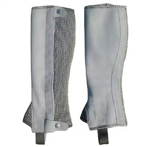 Polainas de Cuero Genuino Personalizadas, Ligeras y Ajustables, para Montar a Caballo - Product Image 1
