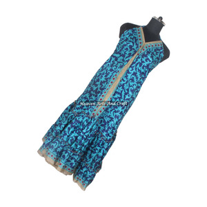 Nuevo Vestido de Seda Estilo Bohemio para Playa, Vestidos Casuales de Verano para Mujer, Nuevo Vestido de Seda Tipo Saree para Playa, Precio al por Mayor - Product Image 4