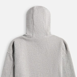 เสื้อฮู้ดดี้ผู้ชายทรงทันสมัย สวมใส่สบาย ดีไซน์ไหล่ตก ทรงโอเวอร์ไซส์/ทรงโมเดิร์น สีพื้น ผ้าเนื้อนุ่ม มีโลโก้ - Product Image 5