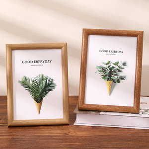 Wholesale Minimalist 6-Inch Solid Wood Picture <b>Frame</b> Rounded Edge Calligraphy Art Photo <b>Frame</b> for <b>Collage</b> Display - Product Image 5