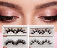 Faux cils entiers personnalisables, tendance, glamour, réutilisables, avec bande flexible, pour un usage quotidien décontracté