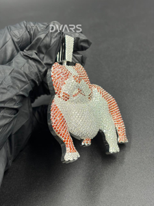 Pendentif Hip Hop Bulldog en Moissanite et Diamant, Pendentif Bulldog Glaçé Style Streetwear, Collier Personnalisé en Argent 925 - Product Image 4
