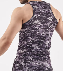 Débardeur de sport personnalisé pour hommes, style vintage décontracté, pour la gym, le basketball, l'entraînement et la course - Product Image 2