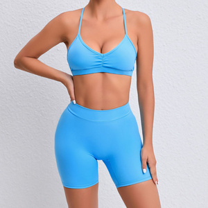 Ensembles de sport 2 pièces personnalisables avec logo, tenues de fitness sans couture pour femmes, ensembles de yoga très demandés - Product Image 2