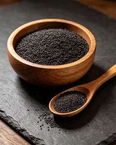 Graines de sésame noires naturelles en vrac pour la pâtisserie, l'assaisonnement et la transformation alimentaire, graines de cumin noir - Product Image 1