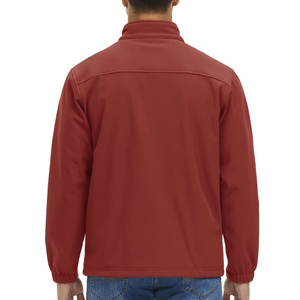 Most demanded Men's Red Softshell Jacket Full Zip Outdoor Wear Lightweight Water Resistant Coat - Product Image 2