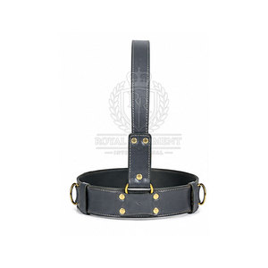 Ceinture Sam Browne en cuir personnalisée avec boucle classique et ajustement réglable pour tenues formelles et événements spéciaux - Product Image 5