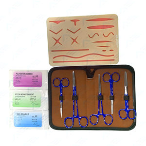 Medical Dressing Packs Stainless Steel Material Manual Power Basic Suture <b>Practice</b> Kit 3-Layer Skin Suture <b>Pad</b> Apto Enterprises - Product Image 1