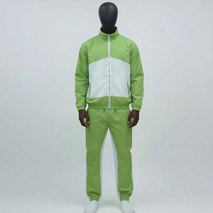 Unisex Mens Full <b>Zip</b> Tracksuit Colorblock Windbreaker Suit Athletic <b>Jogger</b> Set Lightweight Training Outfit Custom OEM - Product Image 4