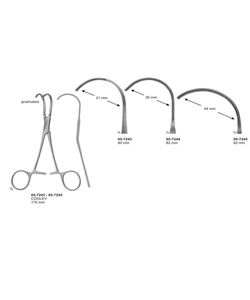 Pinza de Anastomosis Cooley de 170 mm, Pinza Arterial Cardiovascular de Acero Inoxidable Quirúrgico, Reutilizable, OEM, ODM - Product Image 1