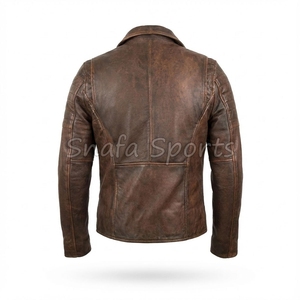 เสื้อแจ็คเก็ตหนังผู้ชายสไตล์สตรีทแฟชั่น คุณภาพพรีเมียม สวมใส่สบาย ทันสมัย - Product Image 2