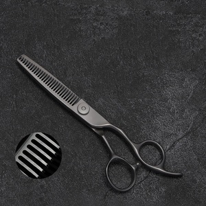 Tijeras de entresacar Titan de alta calidad con mango grande, color mate Vg10, tijeras profesionales para barbería y peluquería. - Product Image 5