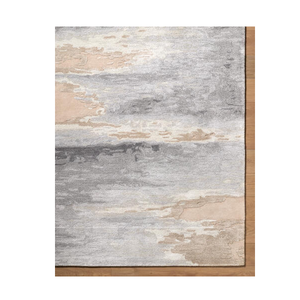 Tapis artisanal élégant en laine et viscose, toucher doux, pour salon moderne, chambre à coucher et espaces commerciaux - Product Image 3