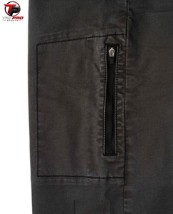 Tri Pro <b>Men's</b> <b>Black</b> <b>Cargo</b> <b>Pants</b> Regular Fit Midweight Cotton Denim Casual Straight Leg With Zipper Pockets Autumn Style - Product Image 3