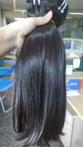 Paquets de trame Extensions de cheveux raides naturels longue durée 100% cheveux humains purs non transformés vierges cheveux humains vietnamiens - Product Image 3