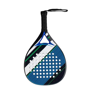 Raqueta de Pádel con Diseño de Rayas Diagonales de Carbono 12K, Forma de Lágrima, Núcleo de Eva Suave - Product Image 5