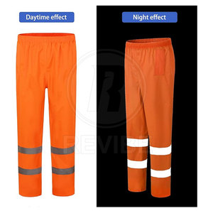 Trending Style Men's Nylon <b>Waterproof</b> Safety <b>Trouser</b> Hi Visibility Workwear Durable Stitching Comfortable Industrial Customized - Product Image 4