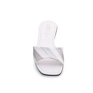 White Formal Slipper FR8059 Premium Quality <b>Turning</b> <b>Tool</b> - Product Image 1