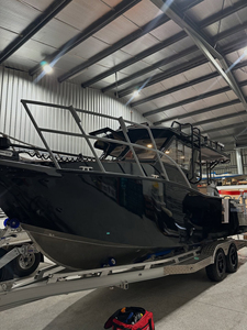Bateau à <span class=keywords><strong>moteur</strong></span> rapide en aluminium de 2,65 m pour la pêche hardcore et les loisirs en famille, équipé d'un hard-top et d'un accès double à l'arrière avec <span class=keywords><strong>porte</strong></span> latérale - Product Image 3