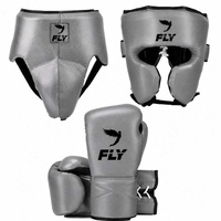 Ensemble de sparring personnalisé avec logo RTS, super confortable, protection en cuir professionnel, protège-tête, protège-glande, AS-SP-14