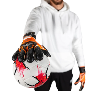 Guantes de Portero de Fútbol Profesionales al por Mayor, Transpirables, Antideslizantes, de Dedo Completo, con Protección Fuerte para los Dedos, de Látex - Product Image 3