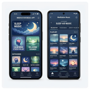 Aplicación de Música para Meditación RoyalCraft – Sonidos Relajantes, Música para Dormir, Calma Mental y Alivio del Estrés IOS/Android/Linux/Mac - Product Image 1