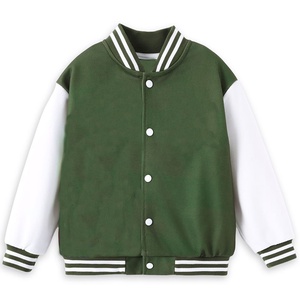 Veste universitaire personnalisée pour homme, bicolore, manches violettes et blanches, fermeture à boutons pression, style baseball. - Product Image 2
